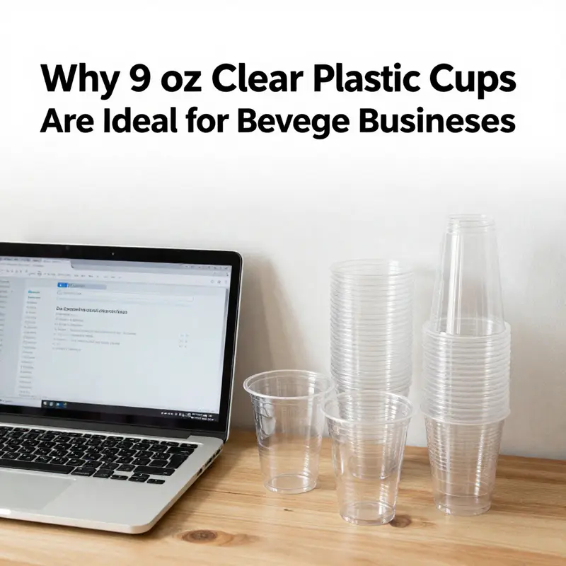 Showcasing the versatile applications of clear plastic cups with beverages while emphasizing safety and material standards.