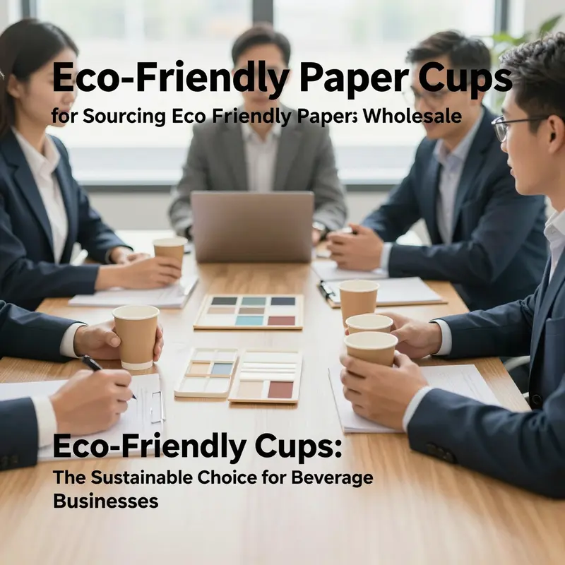Manufacturing phase highlighting the materials and structures of eco-friendly paper cups.