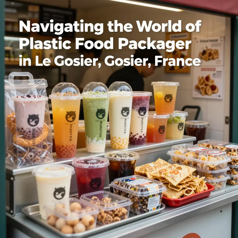 The impact of plastic packaging in vibrant bubble tea shops across Le Gosier.