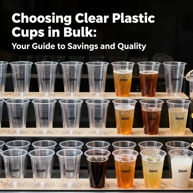 Comparing the features of PET and PP clear plastic cups for informed buying decisions.