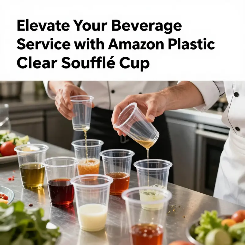 Discover the practical features and bulk packaging of Amazon plastic clear soufflé cups.