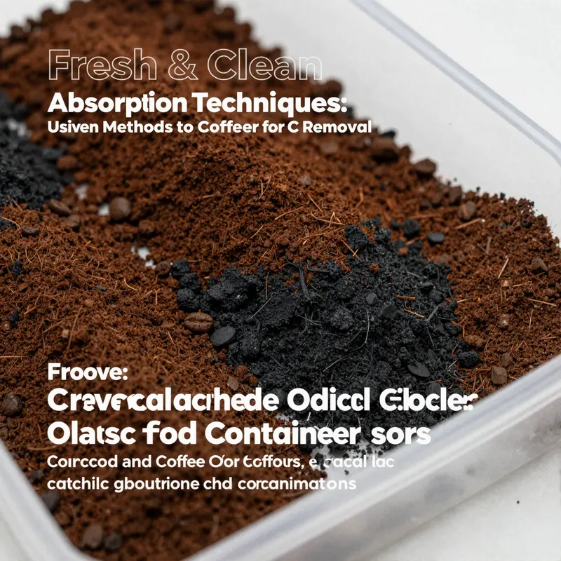 Utilizing baking soda and vinegar for effective odor removal from plastic food containers.