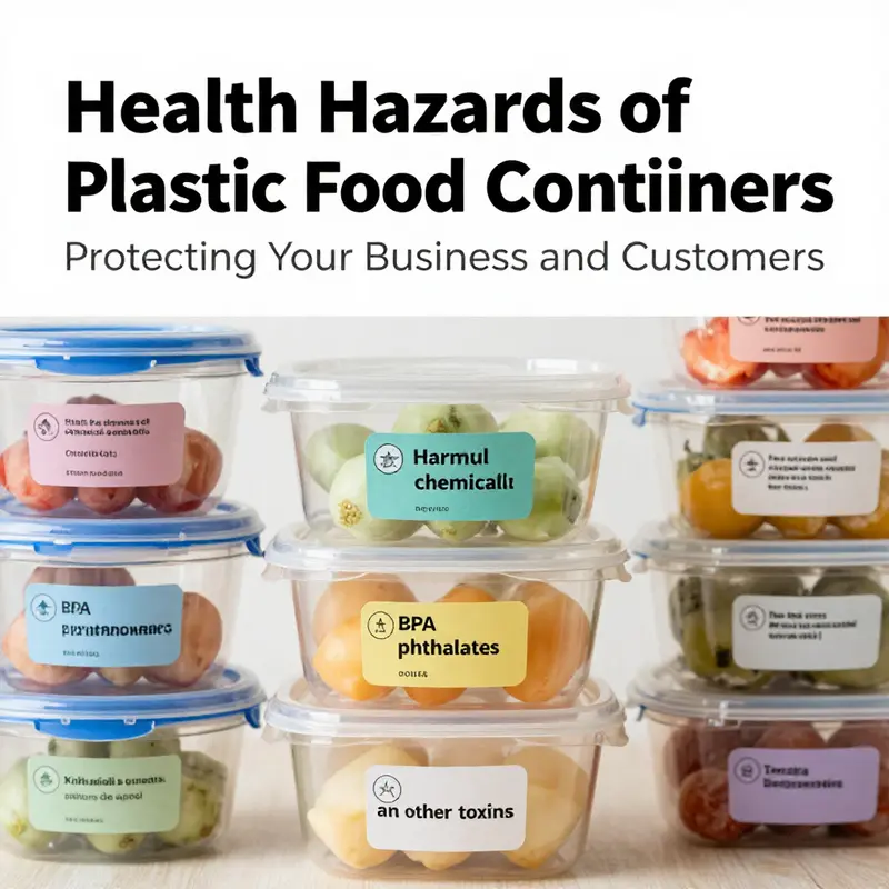 Plastic food containers often contain harmful chemical additives that can leach into food.