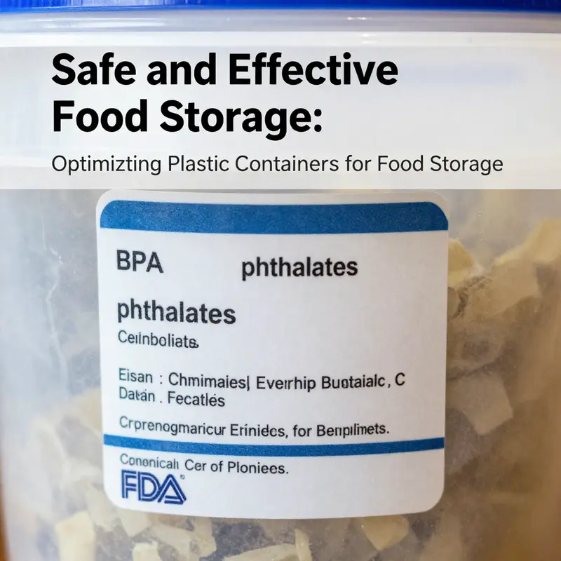Various plastic containers showcasing safety features for food storage.