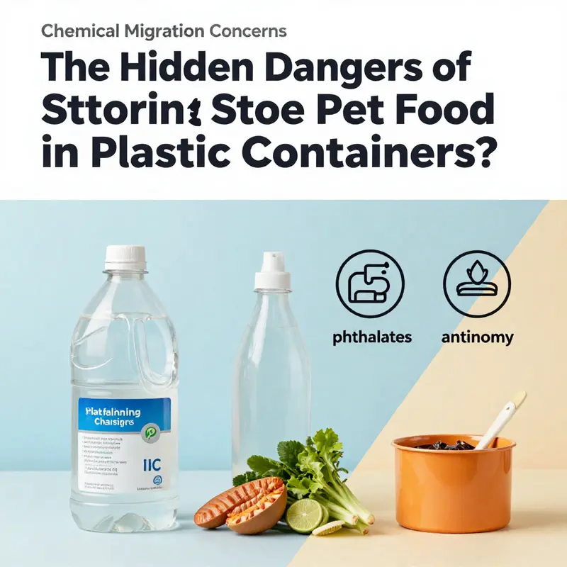Understanding the potential chemical risks in pet food storage.