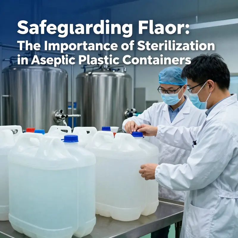 Technicians overseeing the sterilization of plastic containers using approved chemical methods to ensure food safety.