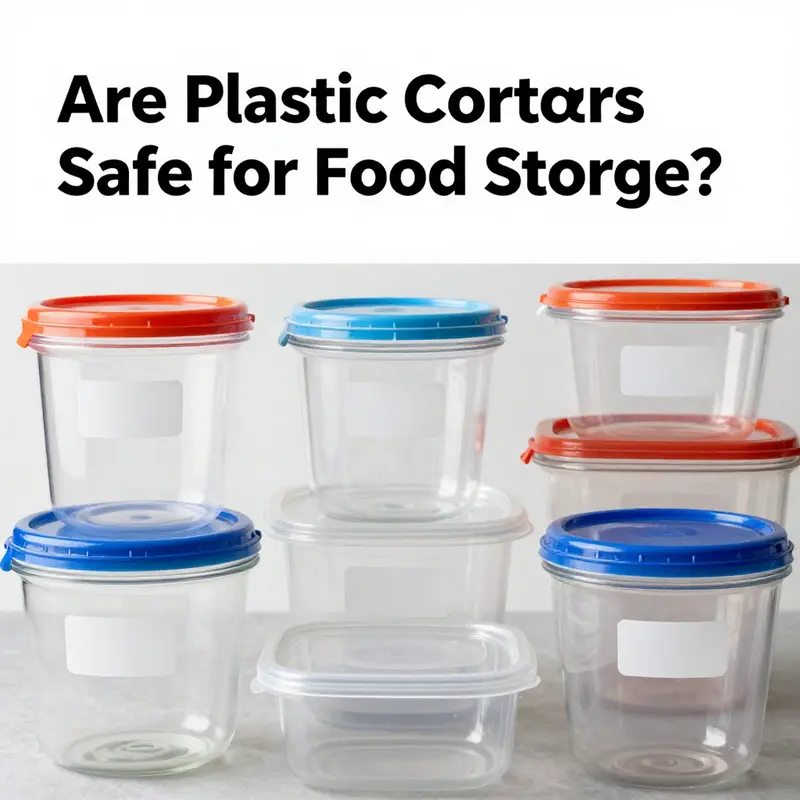 Different types of plastic containers highlighting the potential risks of chemical leaching.
