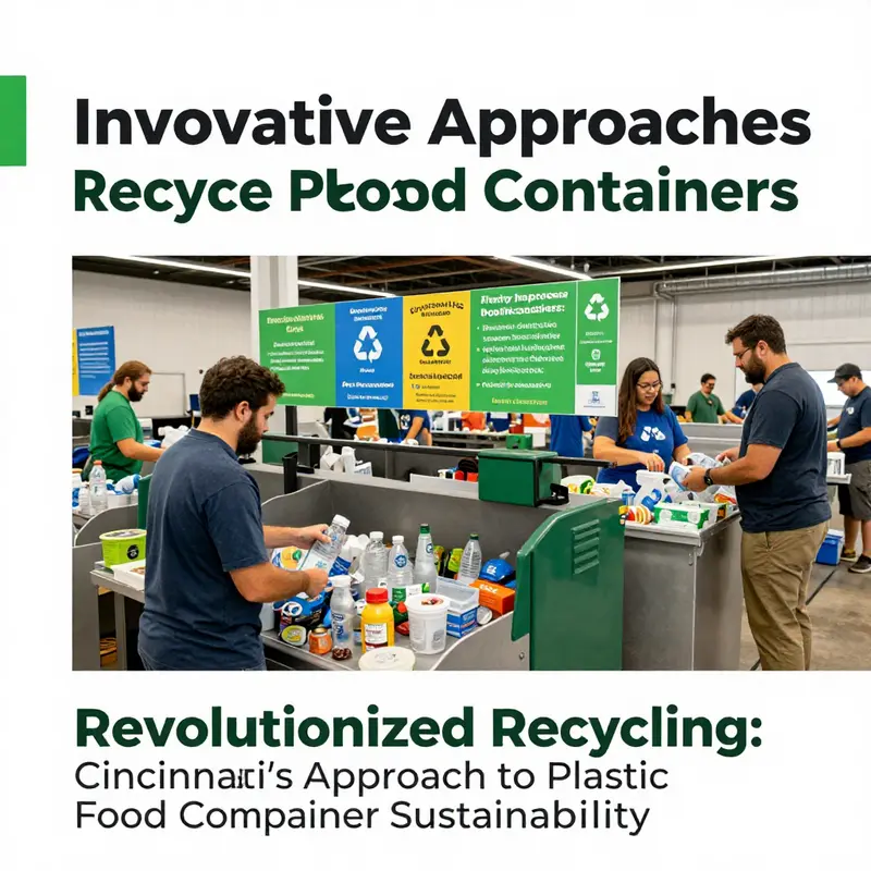 Innovative practices at Cincinnati’s recycling hub focus on sustainable management of plastic food containers.
