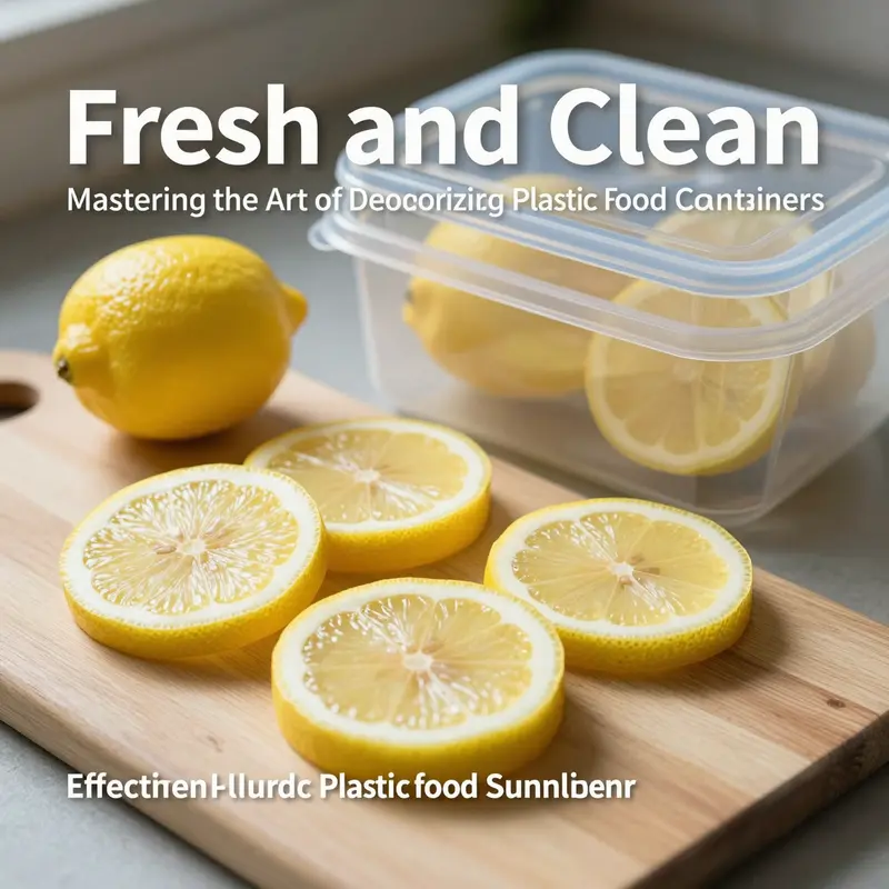 Thorough cleaning is the first step to deodorizing plastic food containers in food service.