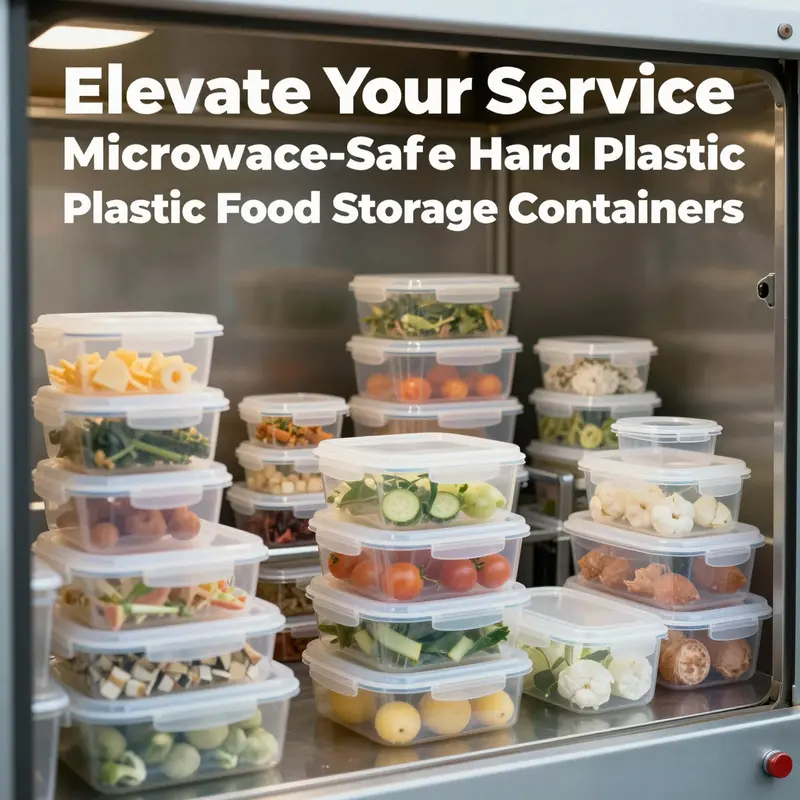 A collection of hard plastic microwave-safe containers ready for meal prep and storage.