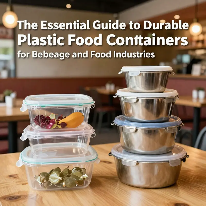 A variety of durable plastic food containers showcasing their diverse materials integral to food safety.