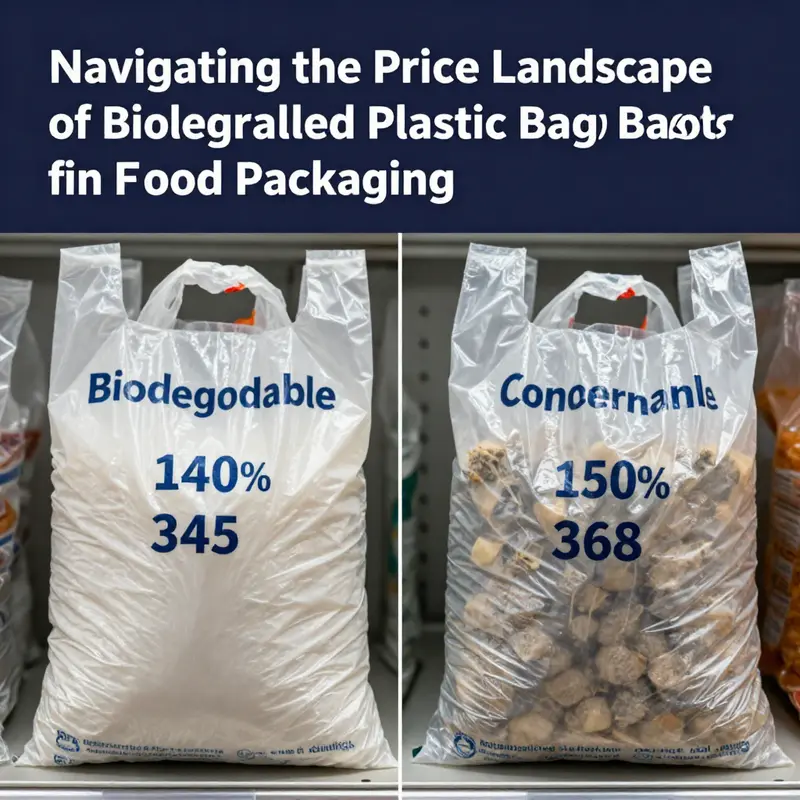 A visual representation of the diverse biodegradable plastic bags available for food packaging, highlighting their competitive pricing.
