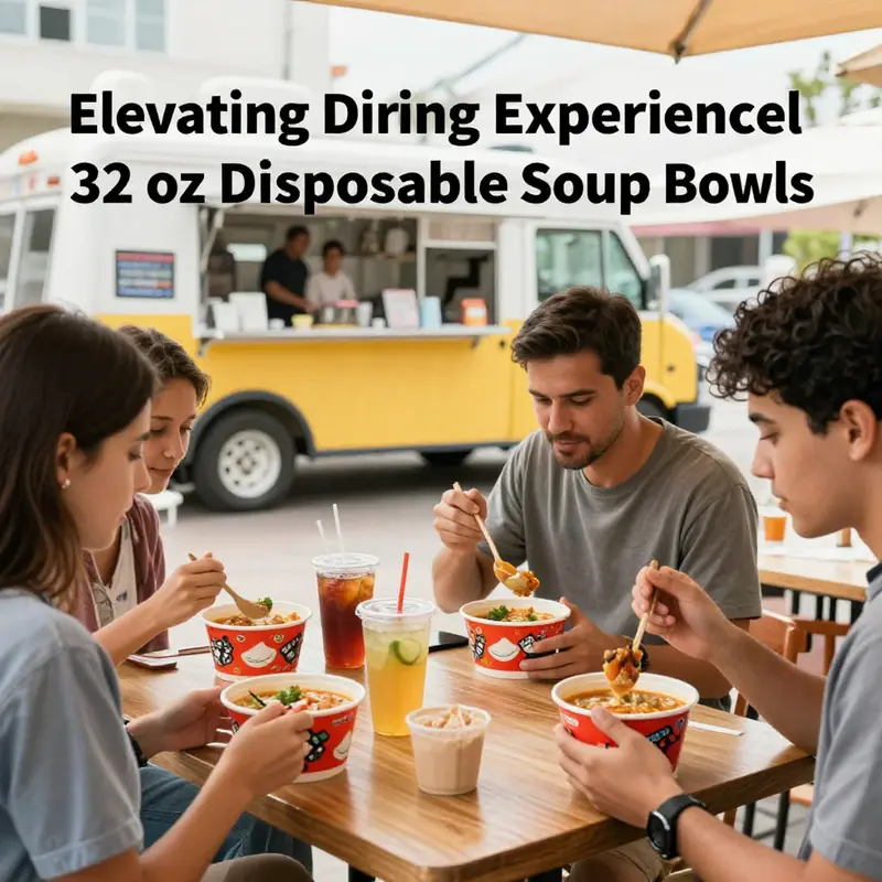 Diverse selection of materials used in 32 oz disposable soup bowls, highlighting their robust design.