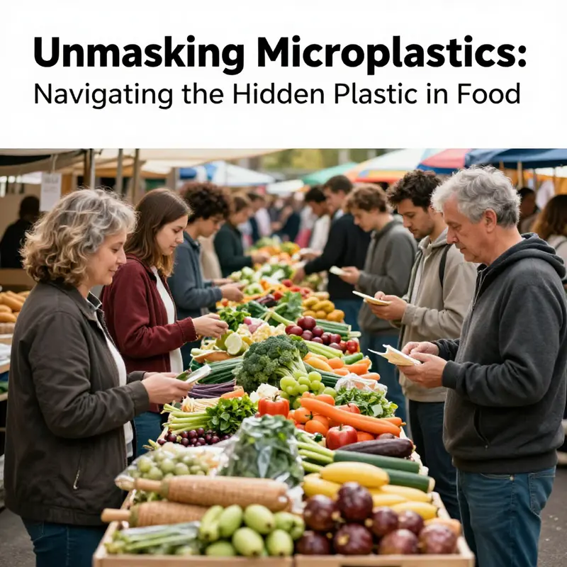 Visual representation of how microplastics enter the food supply chain.