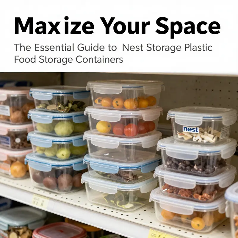 Nest storage containers utilize vertical space efficiently, allowing kitchens to maximize storage.