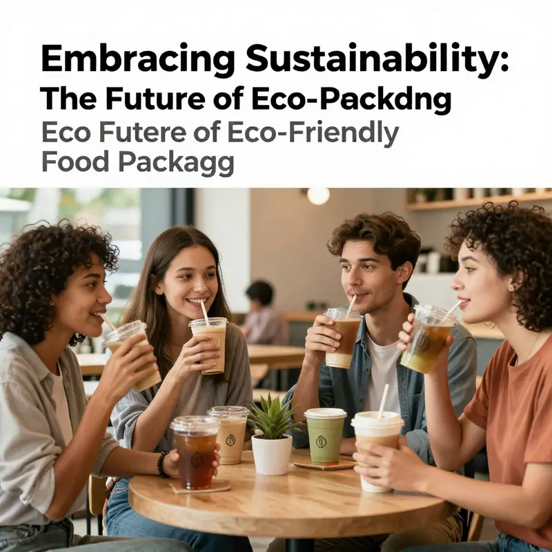 A vibrant assortment of eco-friendly food packaging options highlighting innovative materials.