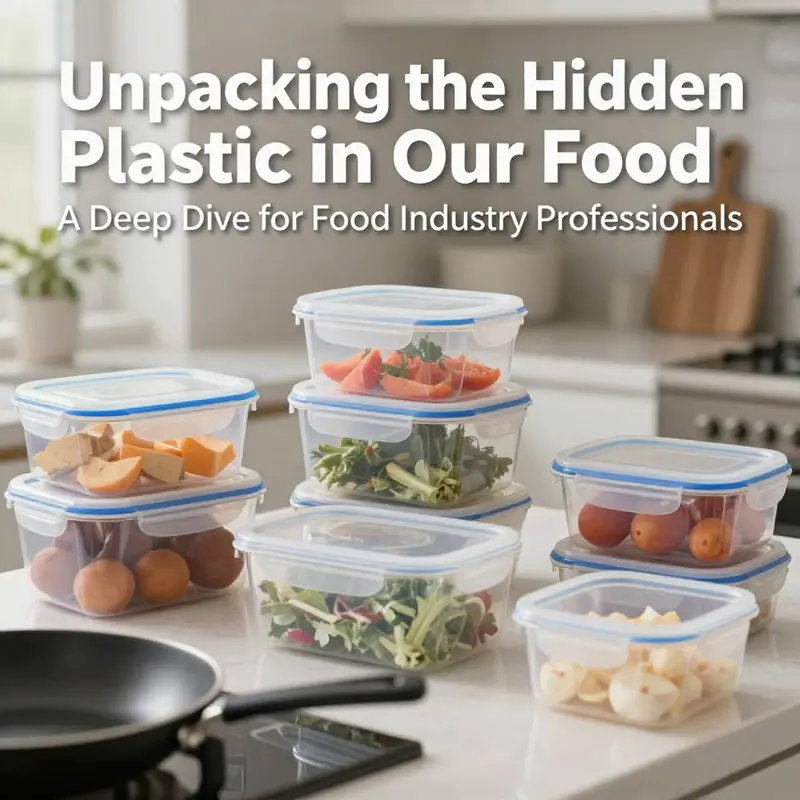 Visible evidence of microplastic contamination in various types of seafood.