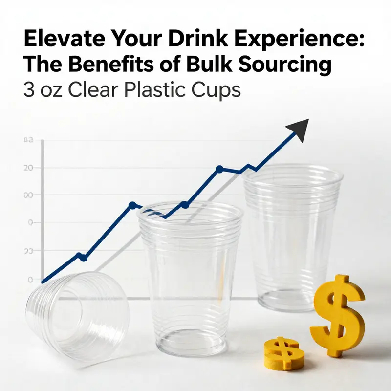 High-quality 3 oz clear plastic cups ready for use in a food service setting.