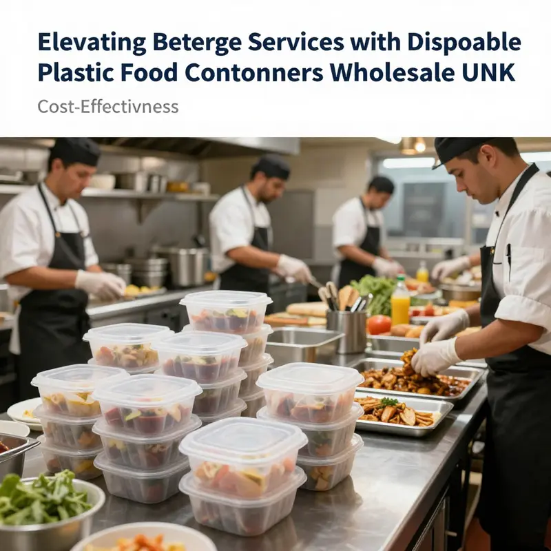 Bulk disposable plastic food containers enhance cost efficiency for busy restaurants.