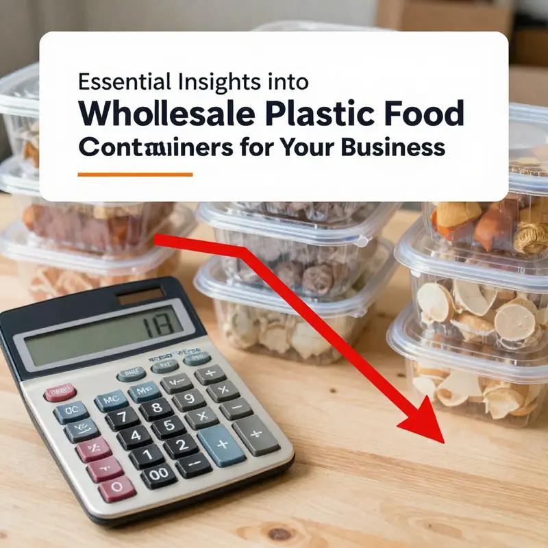 Diverse options of wholesale plastic food containers highlighting customization and bulk purchasing benefits.