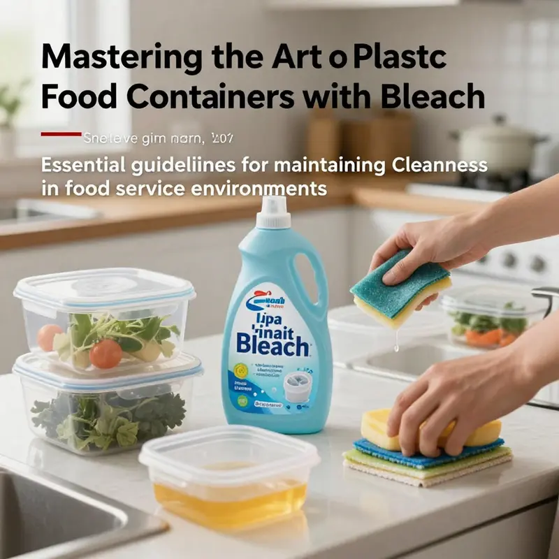 A kitchen featuring organized plastic containers being cleaned, representing sanitation and safety in food service.
