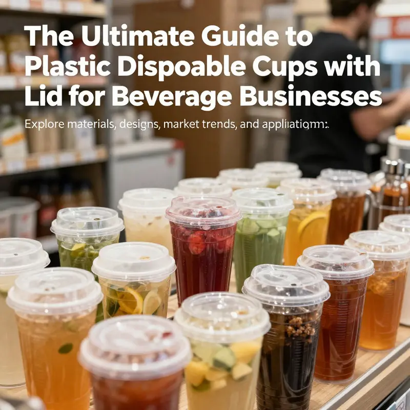A colorful assortment of plastic disposable cups with lids displayed in a bubble tea shop, showcasing their variety and practical usage.