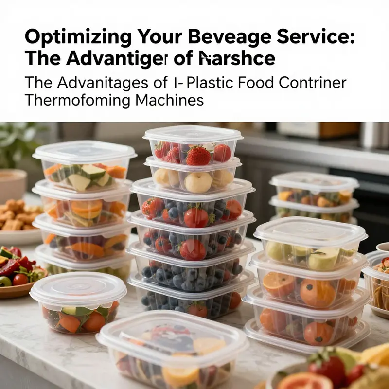 A selection of attractive food-grade thermoformed plastic containers displayed attractively, representing the essence of food service packaging.