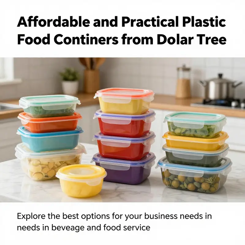 A bright and inviting kitchen space showcasing an assortment of colorful plastic food containers from Dollar Tree.