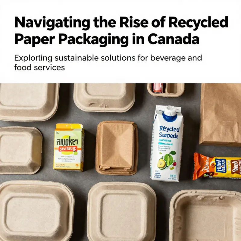 An assortment of recycled paper packaging in various forms, showcasing eco-friendly options.