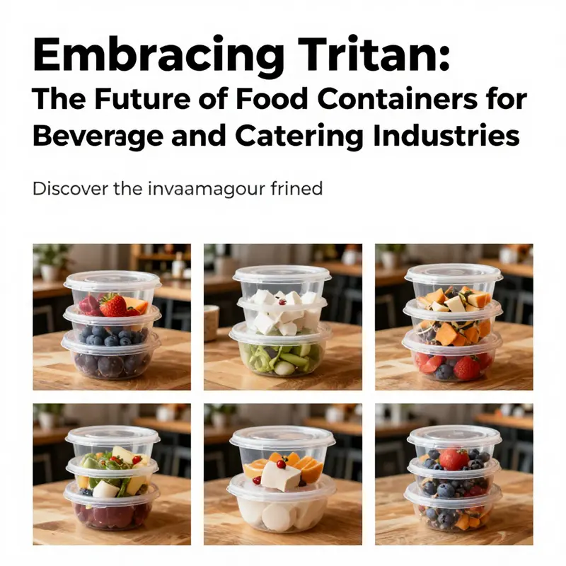 Colorful display of Tritan plastic food containers in a café, emphasizing their utility and appeal in food service.