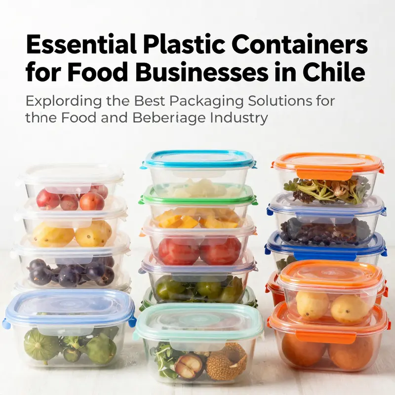 An organized array of plastic food containers emphasizing effective packaging for the food and beverage industry.