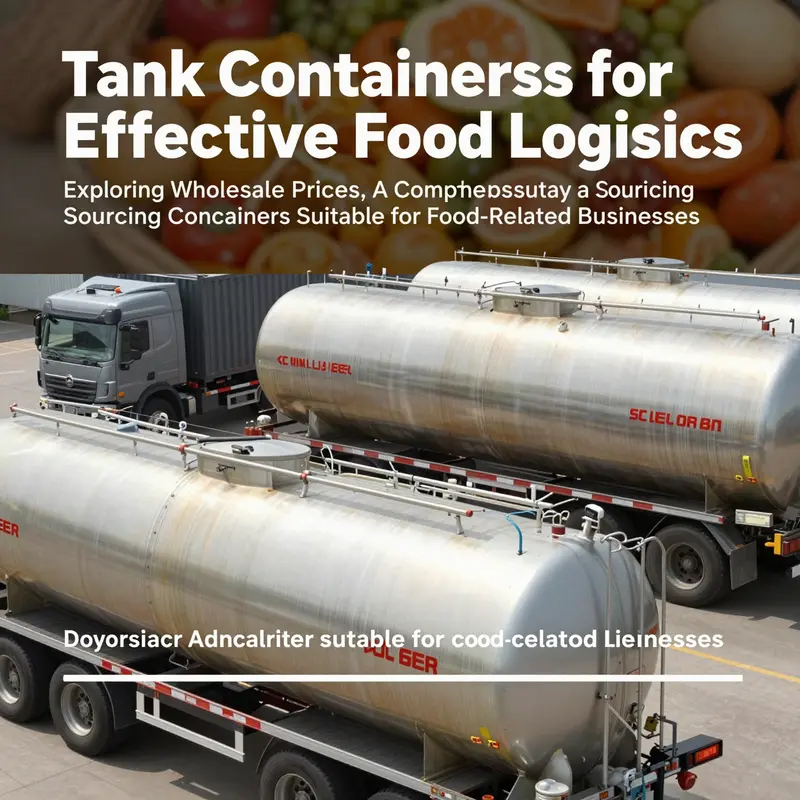 Cover image depicting various tank containers used in food logistics with a focus on their functionality.