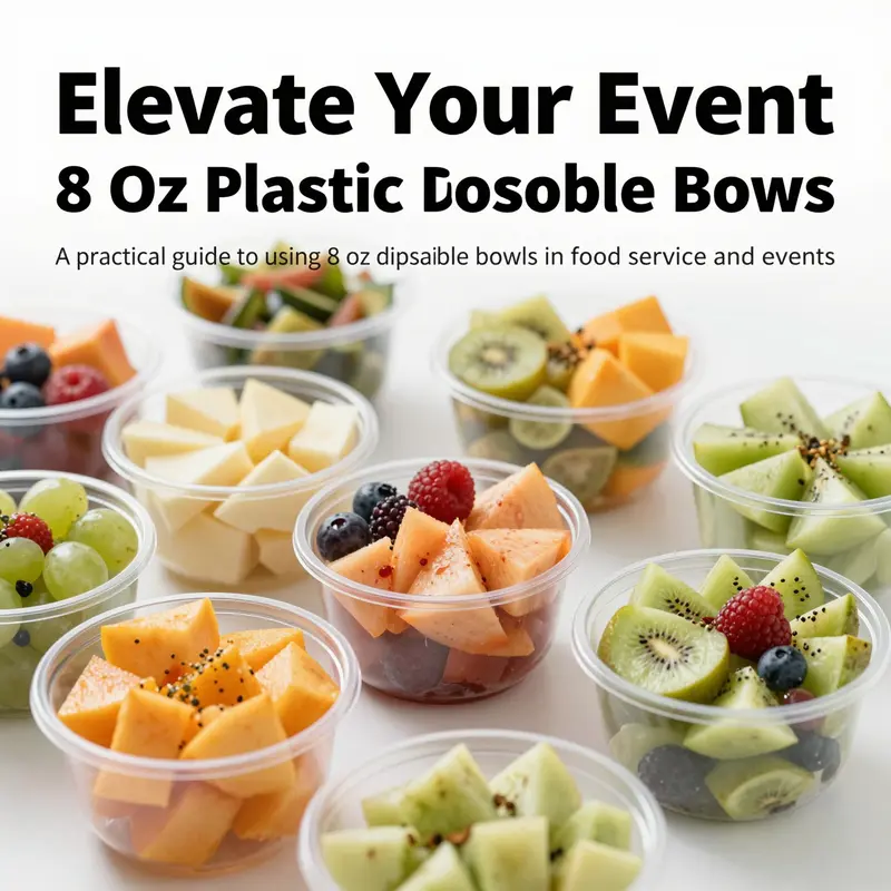 An inviting collection of 8 oz disposable bowls filled with a variety of foods, representing their diverse uses in the food service industry.