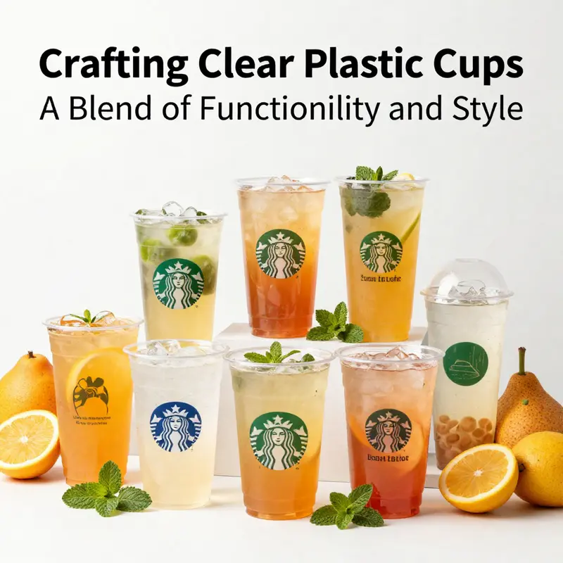 Inspiration and customization possibilities for clear plastic cups tailored to attract customers.