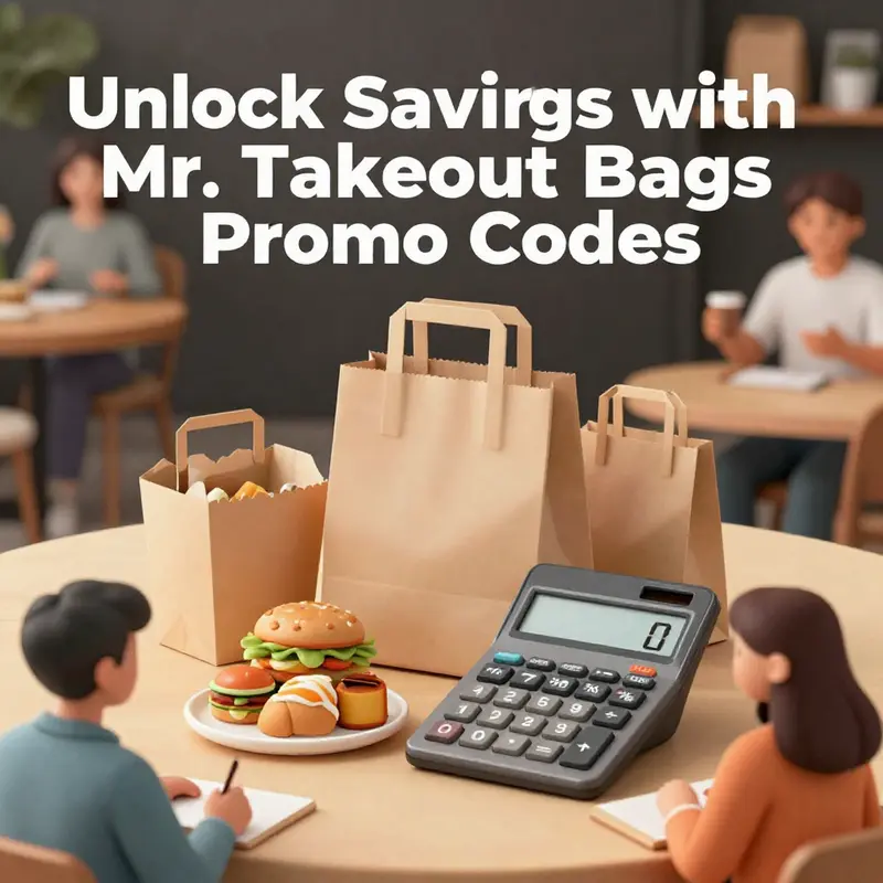 A vibrant showcase of Mr. Takeout Bags options for beverage shops and restaurants.