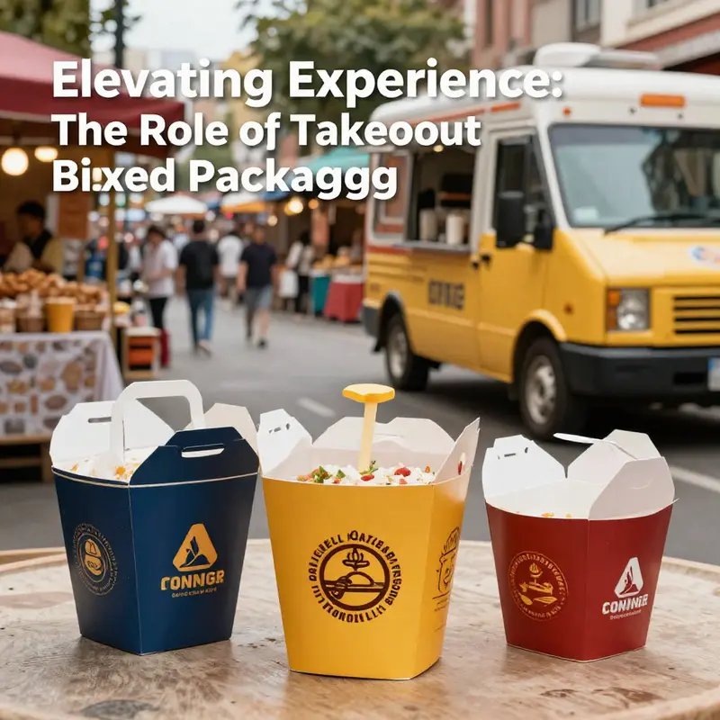 Innovative takeout packaging showcasing eco-friendly materials and stylish designs.