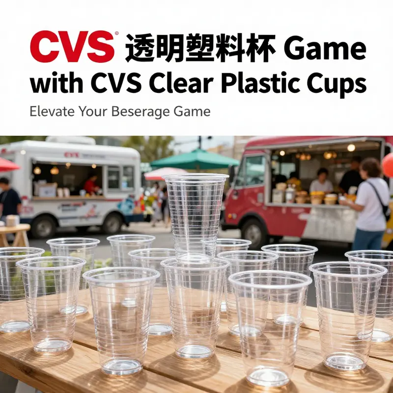 The thriving beverage market utilizing CVS clear plastic cups.