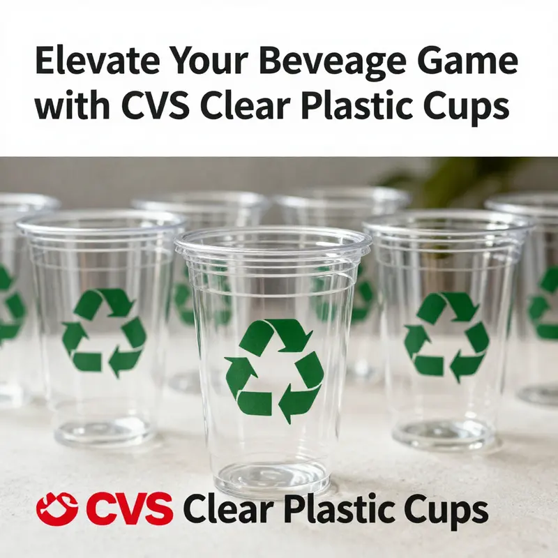 The thriving beverage market utilizing CVS clear plastic cups.