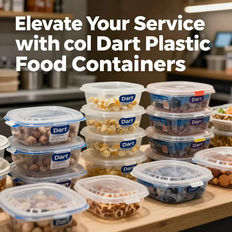 A collection of Dart Plastic Food Containers presenting their versatility and suitability for beverage and food service.