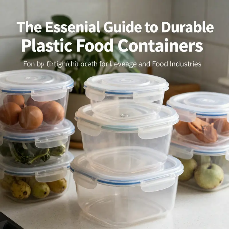 A variety of durable plastic food containers showcasing their diverse materials integral to food safety.