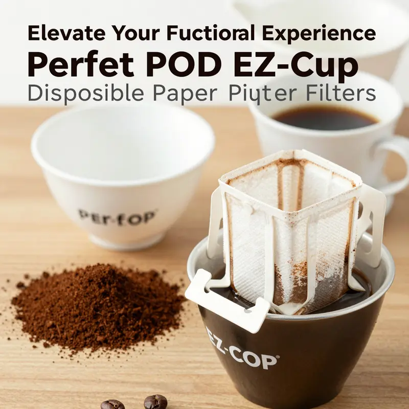 Perfect POD EZ-Cup Disposable Paper Filters demonstrate their designed features with an emphasis on functionality and quality.
