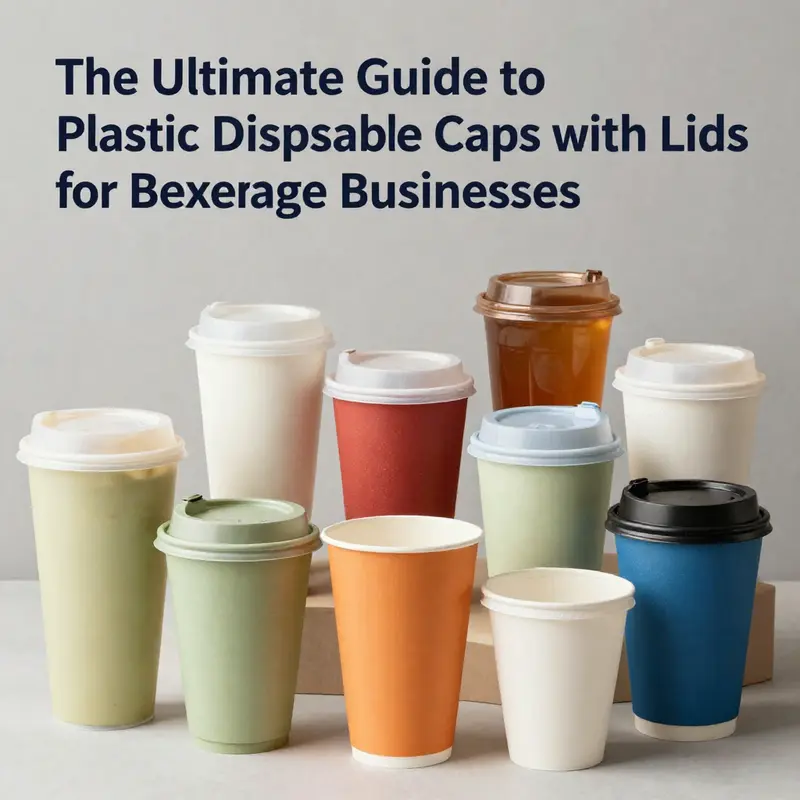 Various materials used in disposable cups, emphasizing sustainability and eco-friendly options.