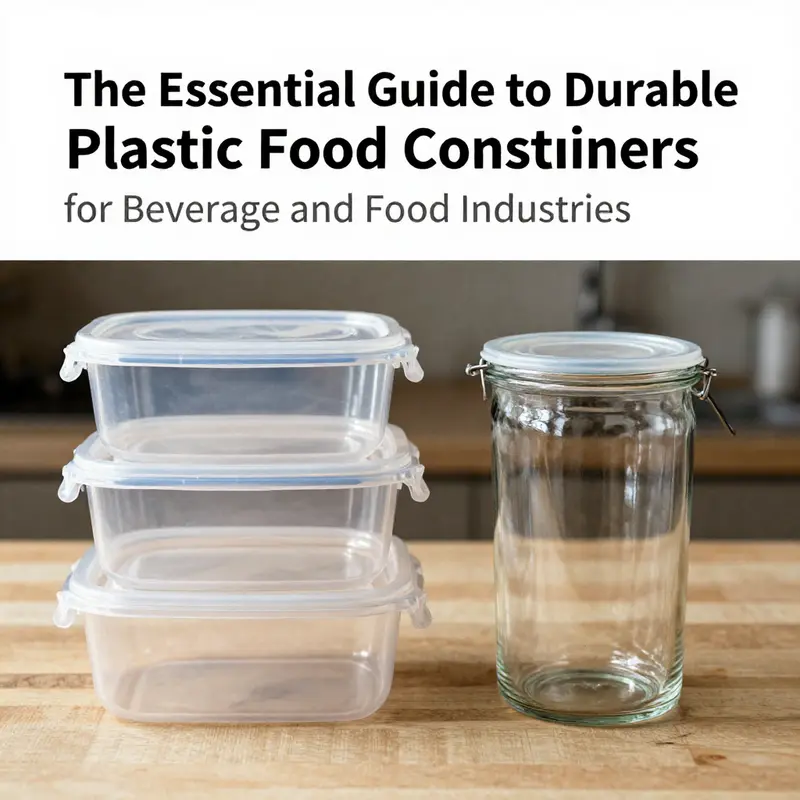 A variety of durable plastic food containers showcasing their diverse materials integral to food safety.