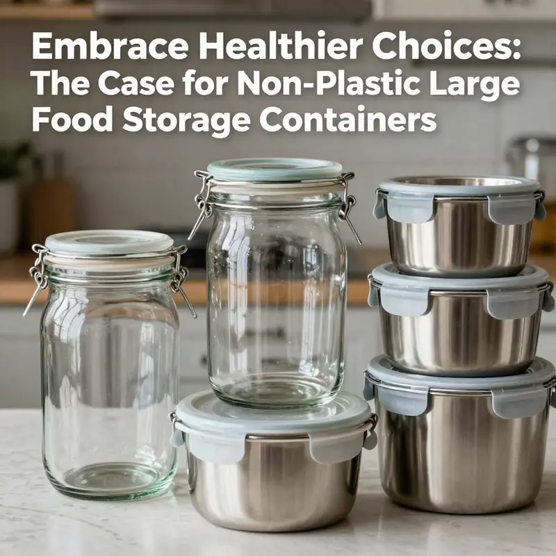 Experience the health benefits of using non-plastic containers in your kitchen.