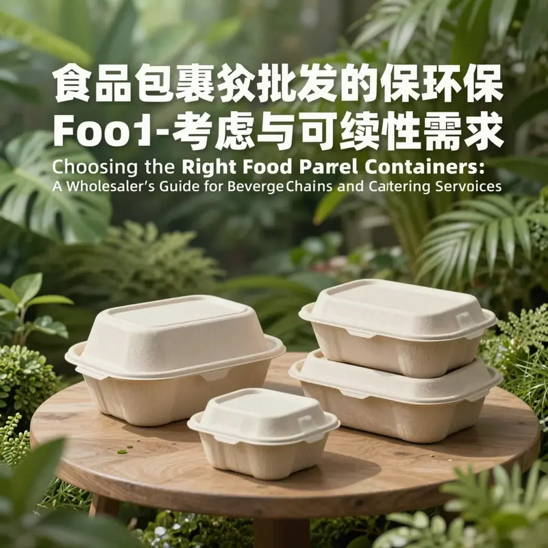 A variety of food parcel containers showcasing different materials and types ideal for wholesale purchase.