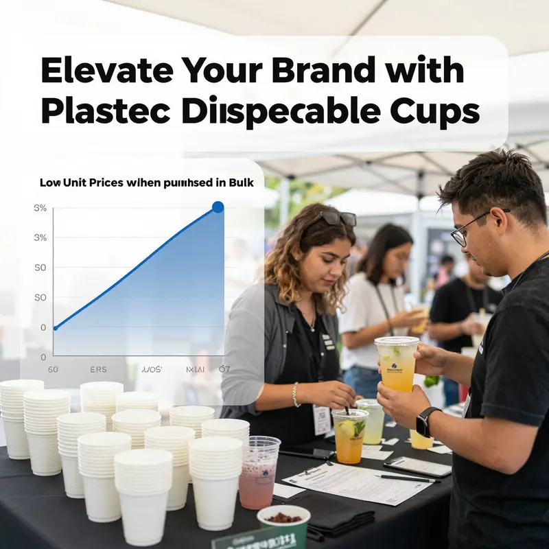 Different materials used in custom printed disposable cups, highlighting their unique features.