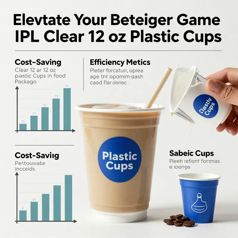 Premium quality IPL Clear 12 oz Plastic Cups, perfect for a variety of beverages.