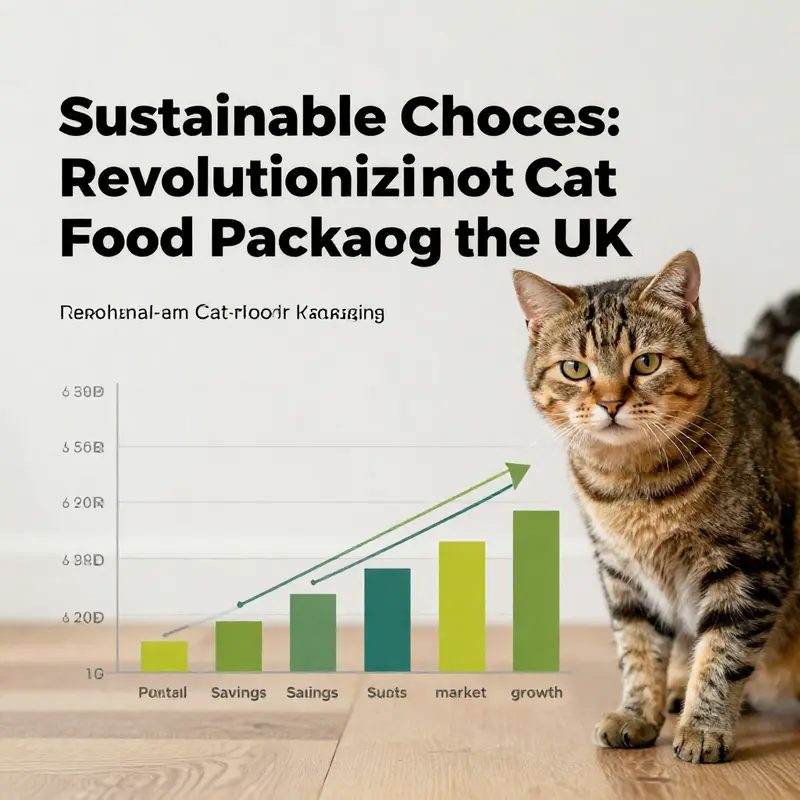 A showcase of innovative, eco-friendly materials for cat food packaging.