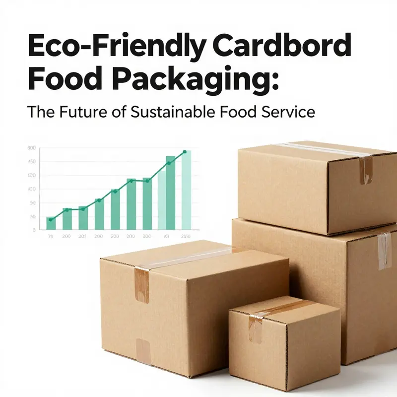 Diverse eco-friendly cardboard food packaging options demonstrating sustainable materials.
