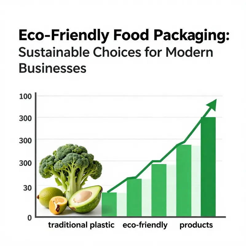 Various eco-friendly food packaging materials showcasing innovative options for businesses.